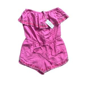 NWT Vineyard Vines Embroidered Strapless Romper